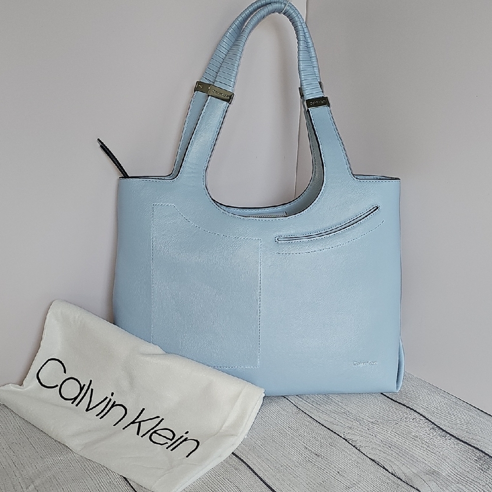 EUC Calvin Klein Lake North/South Organizational Tote Celestial Blue - Picture 15 of 15